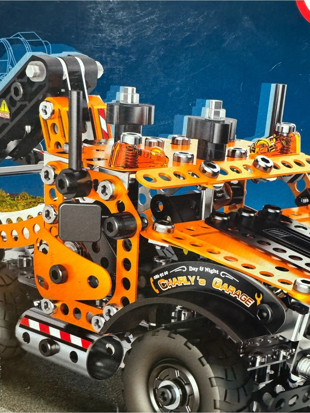 Erector Evolution Orange Construction Truck Building Set